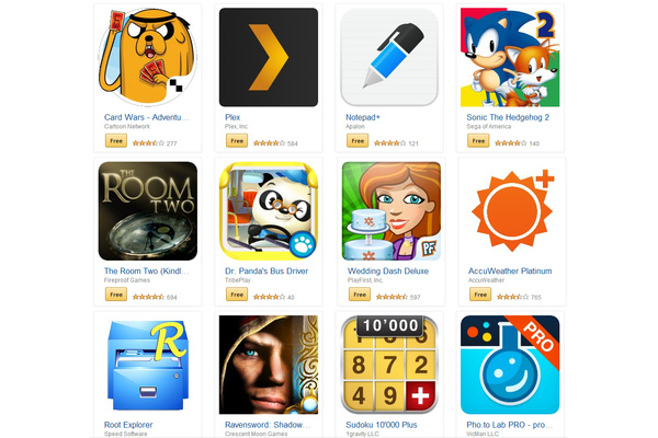 Amazon starts large sale in its Android Appstore 