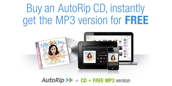 Amazon launches 'AutoRip,' giving CD buyers free MP3s of their albums