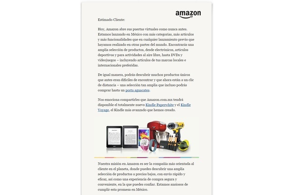 Amazon launches retail operations in Mexico