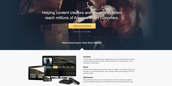 Amazon starts its own YouTube rival, Amazon Video Direct