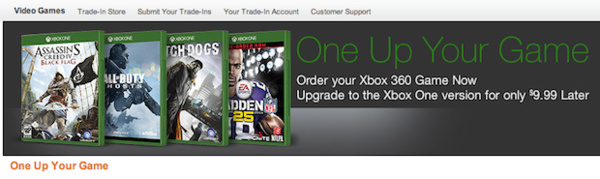 Amazon: Upgrade some of your Xbox 360 games to Xbox One versions for just $10