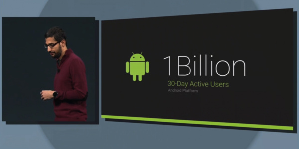 Google I/O 2014: 1 billion active Android users per month