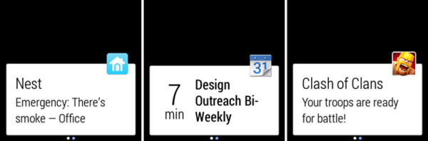 Google shows off Android Wear notifications