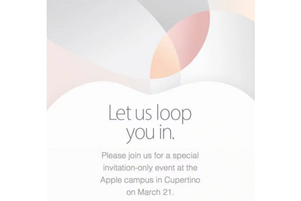 Apple sends invitations for March 21 event