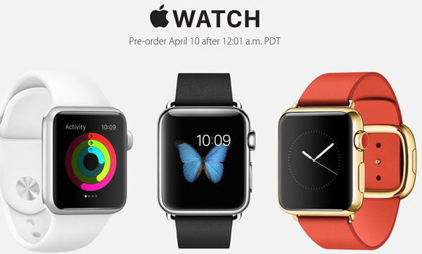 Apple confirms Watch to go on pre-sale at midnight Pacific time on April 10th