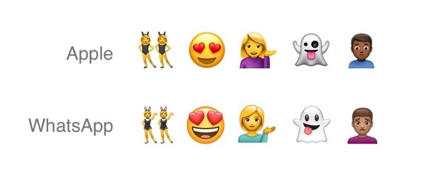 WhatsApp rips off iPhone emojis to create their own set