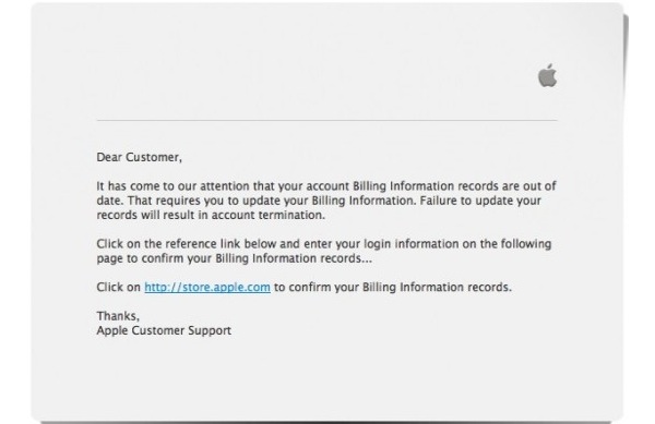 Latest phishing attack targeted Apple users