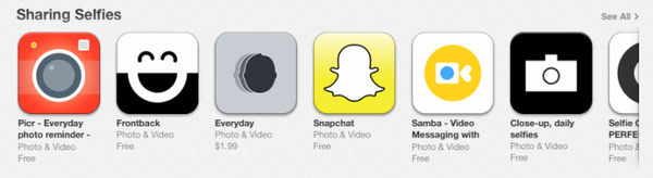 Love taking selfies? The Apple App Store has a new section for you