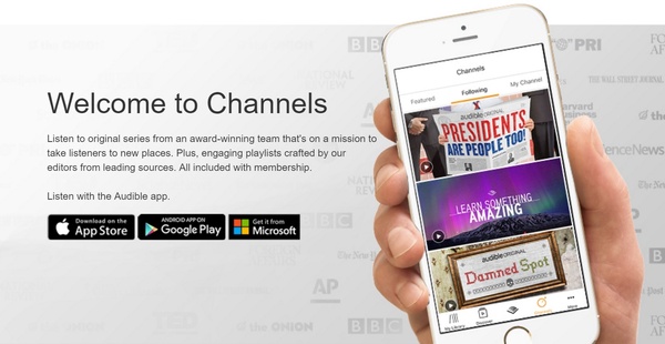 Audible launches 'Channels' premium podcasts for $4.95 per month