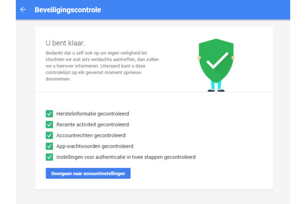 Google biedt 2GB extra opslagruimte voor een beveiligingscontrole op je Google-account