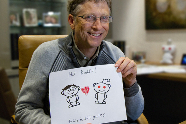Bill Gates hits Reddit for AMA