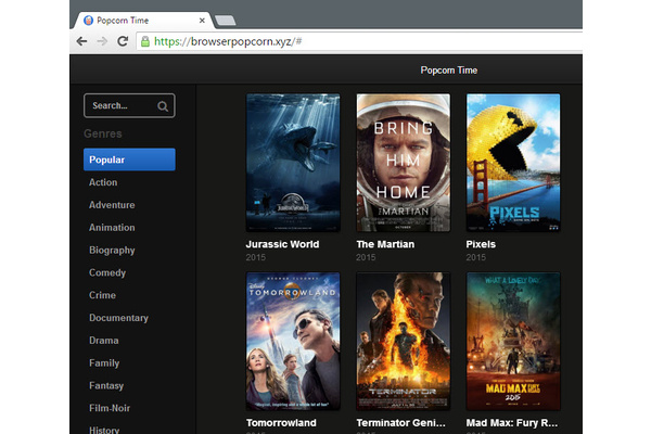 MPAA shuts down web version of Popcorn Time but site moves to new domain