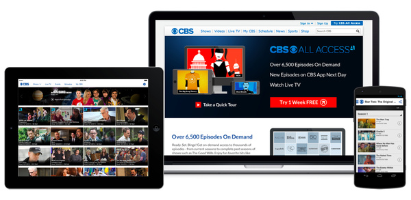 CBS All Access now provides live TV feeds to 60 percent of Americans