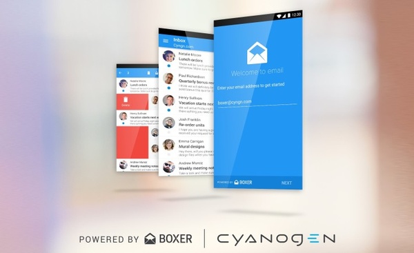 Cyanogen 12 will use Boxer as its default email app
