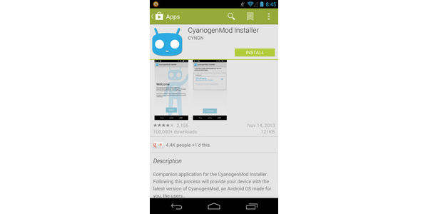 CyanogenMod Installer app taken down from the Google Play Store
