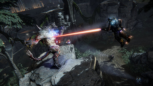 Here is the awesome interactive trailer for the upcoming Evolve video game