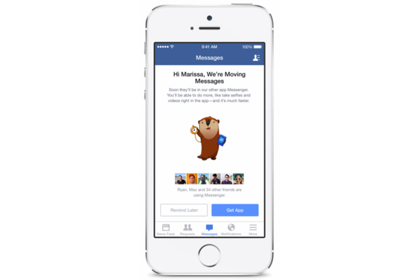 Facebook verplicht gebruikers de Messenger-app te downloaden