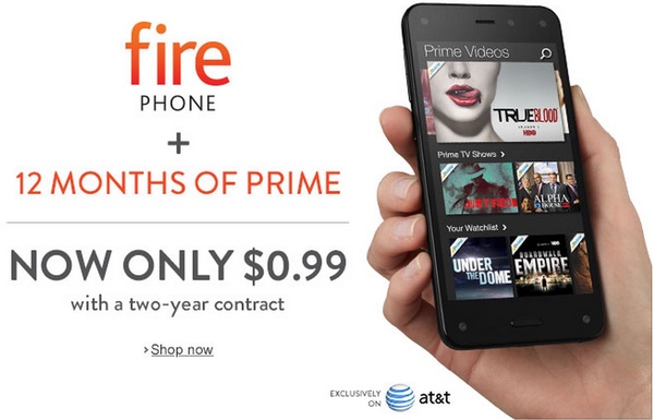 Amazon puts failed Fire Phone on fire sale with 99 percent discount