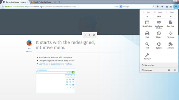 Firefox 29 has a new look, improved Sync feature