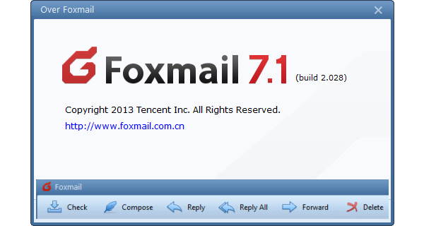 Nieuwe Foxmail met een nieuwe interface