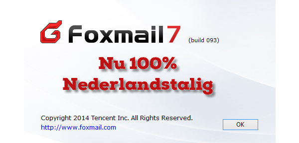 Foxmail nu 100% in het Nederlands