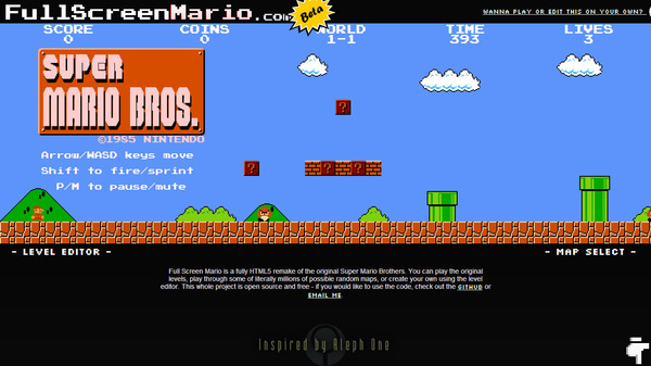 super mario game browser