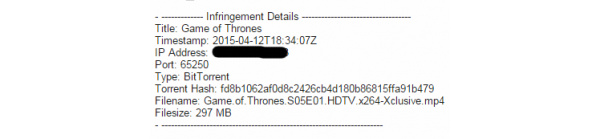HBO sends out thousands of warnings to Game of Thrones file sharers