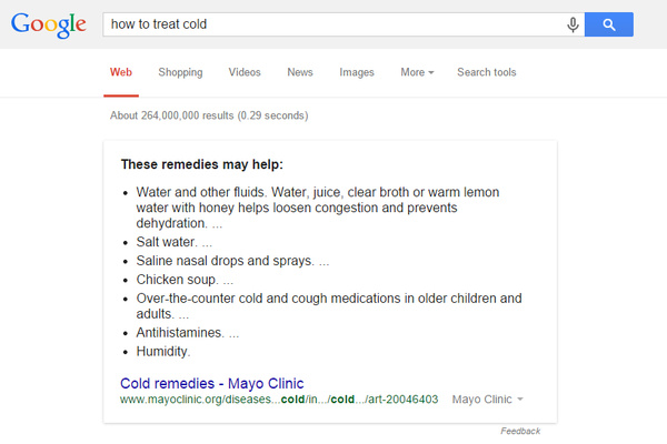 Google brings health information to Knowledge Graph