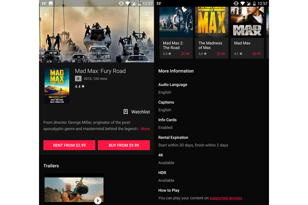 HDR movies and shows added to Google Play