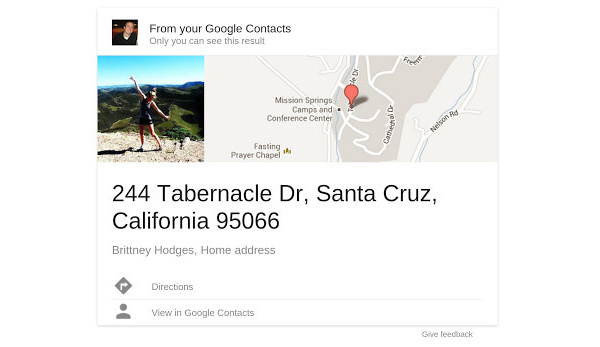Experimental: Google Search now allows Gmail contact info to be added to search results