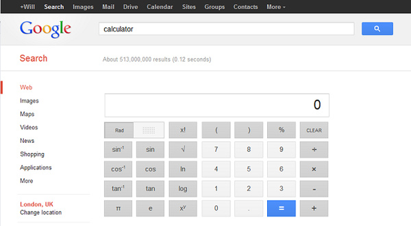 Google adds scientific calculator to search results