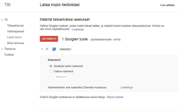 Googlen uusi ominaisuus antaa varmuuskopioida sähköpostit itse