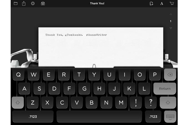Tom Hanks releases typewriter app for iOS and everyone loves it