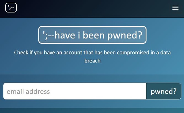 'Have I Been Pwned' offers a quick way to see if your email was part of a database breach