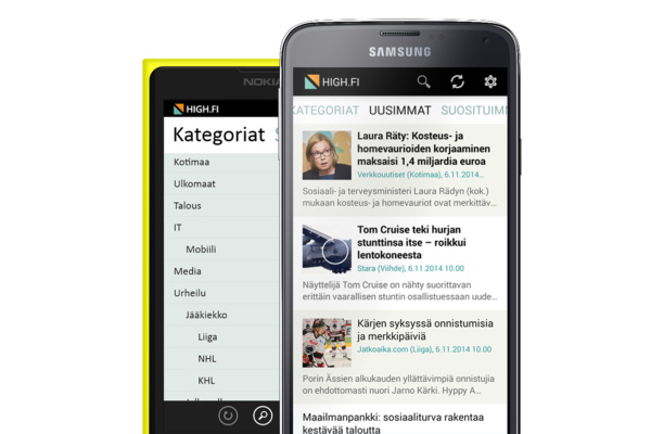 Amppareiden kilpailija, HIGH.FI Androidille pivittyi - uusia enntyksi rikki