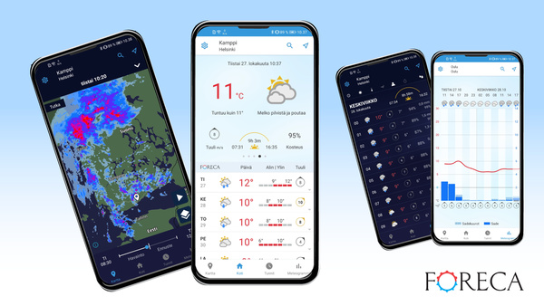 Foreca päivitti sovelluksensa tukemaan paremmin Huawein uusia puhelimia