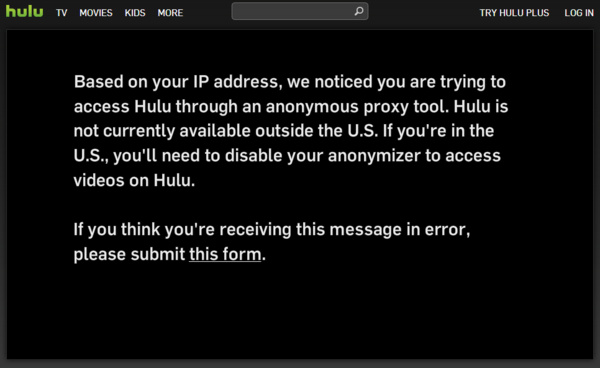 Sorry, privacy fans: Hulu now blocking VPN users