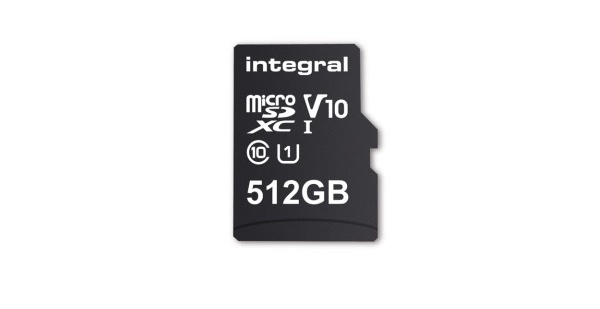 Integral to ship 512GB microSD card