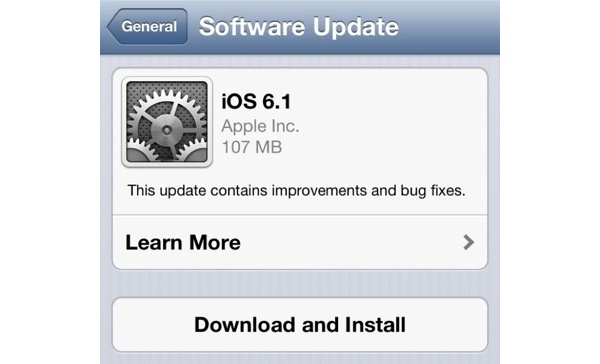 Apple releases iOS 6.1