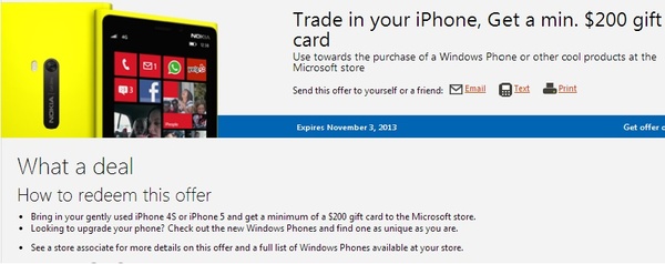 Rumor confirmed: Microsoft will buy back your iPhone for at least $200