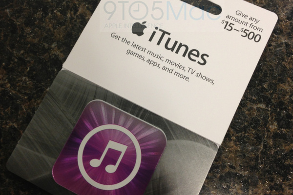 Apple to offer variable cost iTunes gift cards
