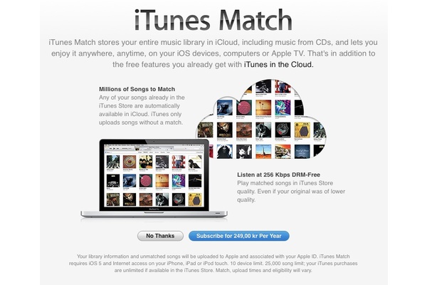 iTunes Match expands to Nordic nations