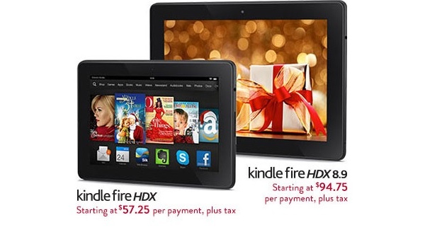 Amazon starts no-interest payment plan option for Kindle Fire HDX tablets