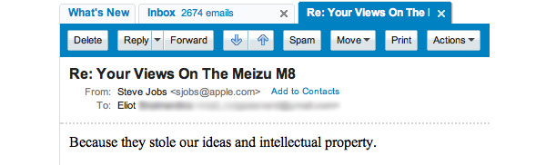 Apple responds to freeze on Meizu M8 sales