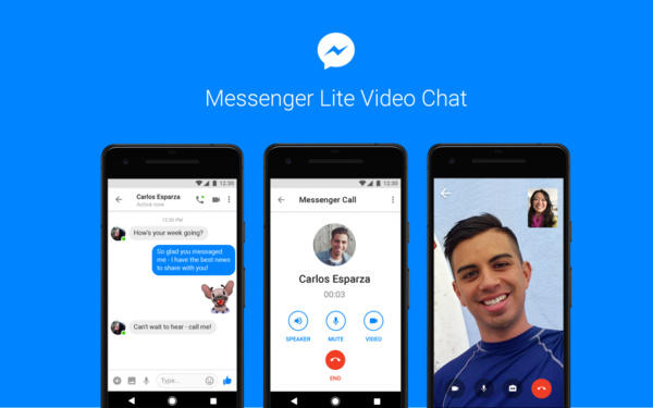 Facebook toi videopuhelut Messenger Liteen