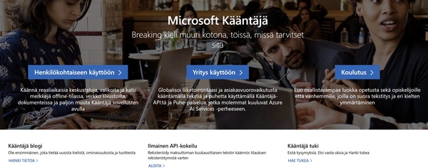 Microsoftin kieliä kääntävän tuotteen sivu on niin karmean huonosti suomennettu, että netti riemastui