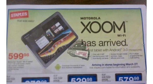 Wi-Fi-only Xoom coming on March 27th?