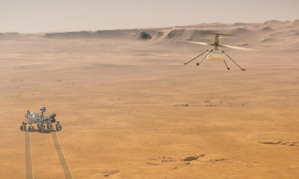 WATCH: Enhanced video of Mars helipcopter flight