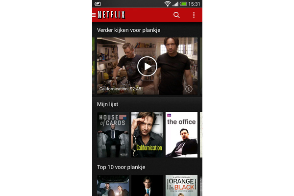 Uitrol Netflix-app voor Android v3.0 begonnen. 