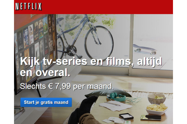 Netflix gelanceerd in Nederland